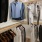 a rack of clothes
