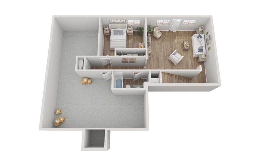 Brookfield Home - 4 bedroom floorplan layout with 3 bathrooms and 2024 square feet (Floor 2)